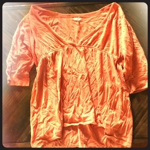 Coral old navy blouse